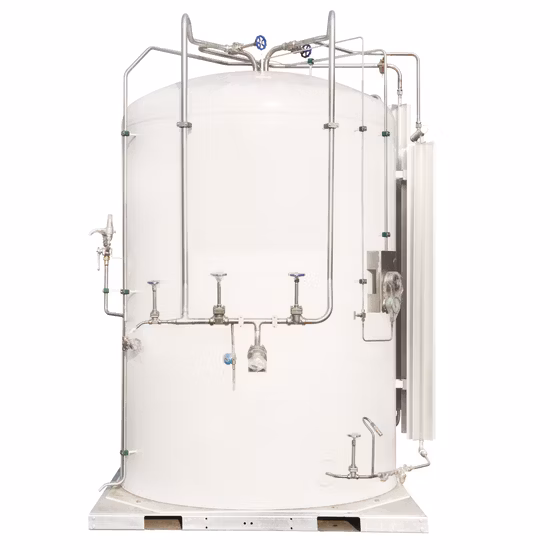 Pbu를 갖춘 맞춤형 30m3 Lox/Lin/Lar 극저온 액체 저장 탱크